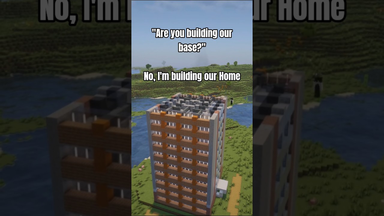 10 story Eastern European Apartment Block Brezhnevka | Minecraft Build Timelapse