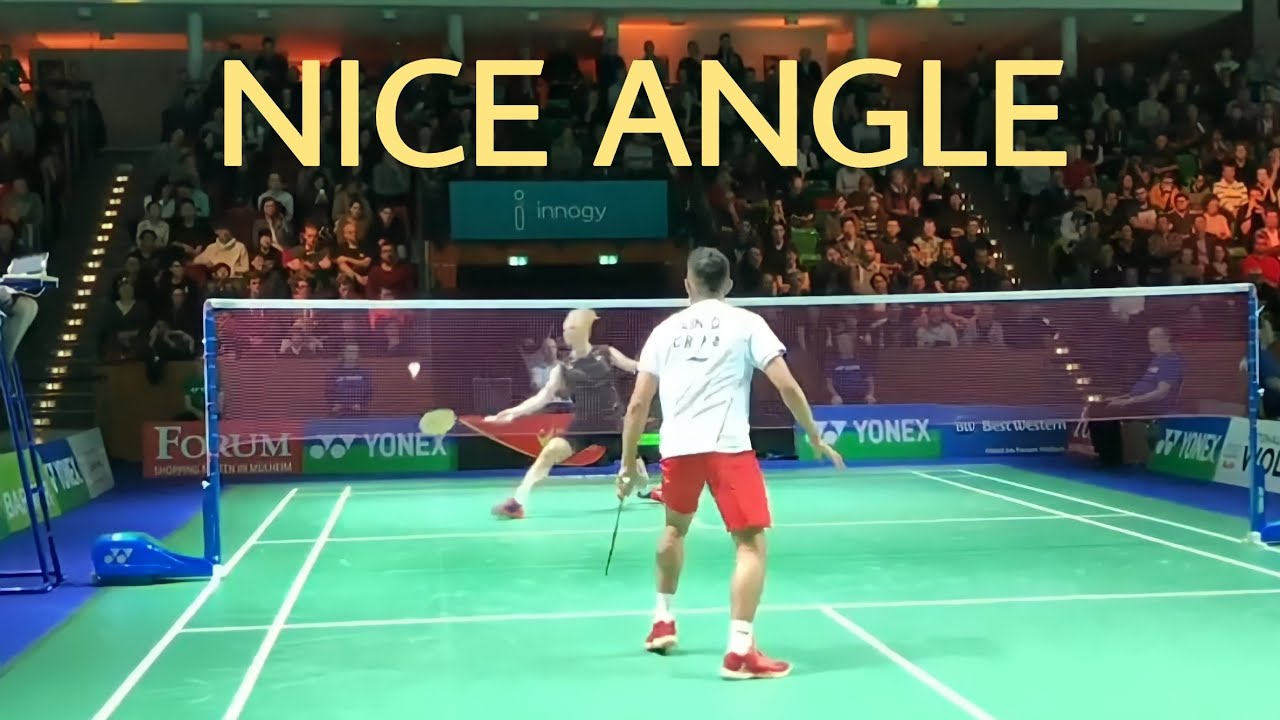 Lin Dan Great Footwork Jerman Open Nice Angle Camera | Watch from Behind
