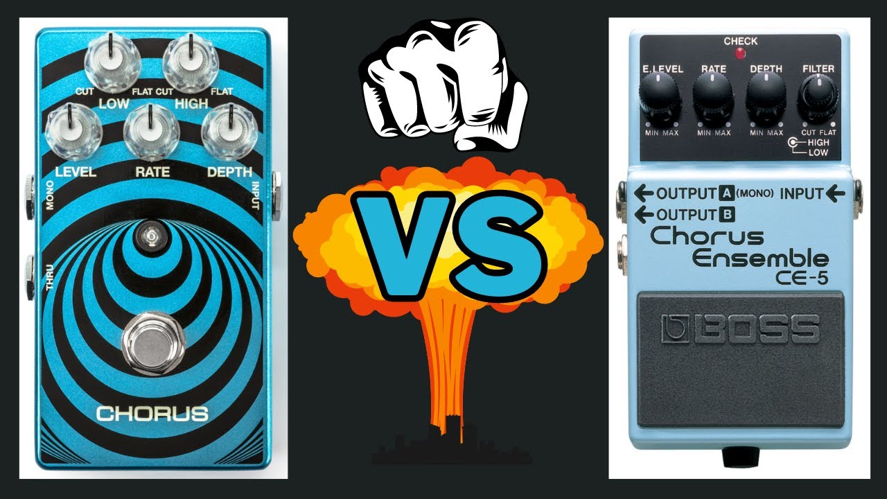 MXR WYLDE AUDIO CHORUS WA38 vs BOSS CE-5 CHORUS ENSEMBLE