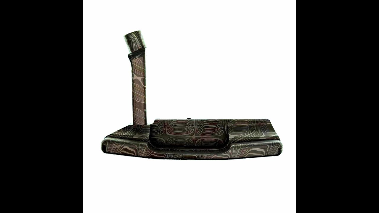 Damascus steel golf club putter head CNC milling Beautiful golf club customization
