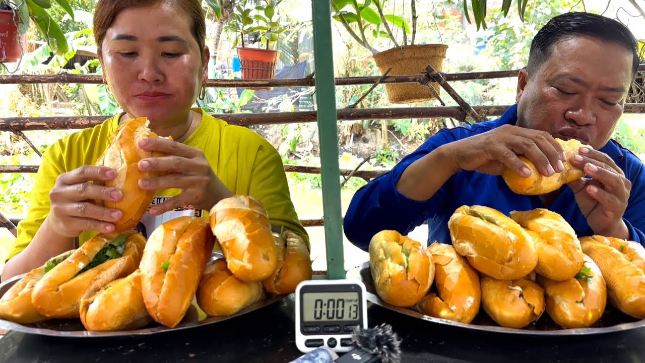 Trận Đấu Khó Ăn 16 Ổ Bánh Mì Heo Quay Không Được Uống Nước ( Cái Kết Quá Đỉnh ) | ATĐQ