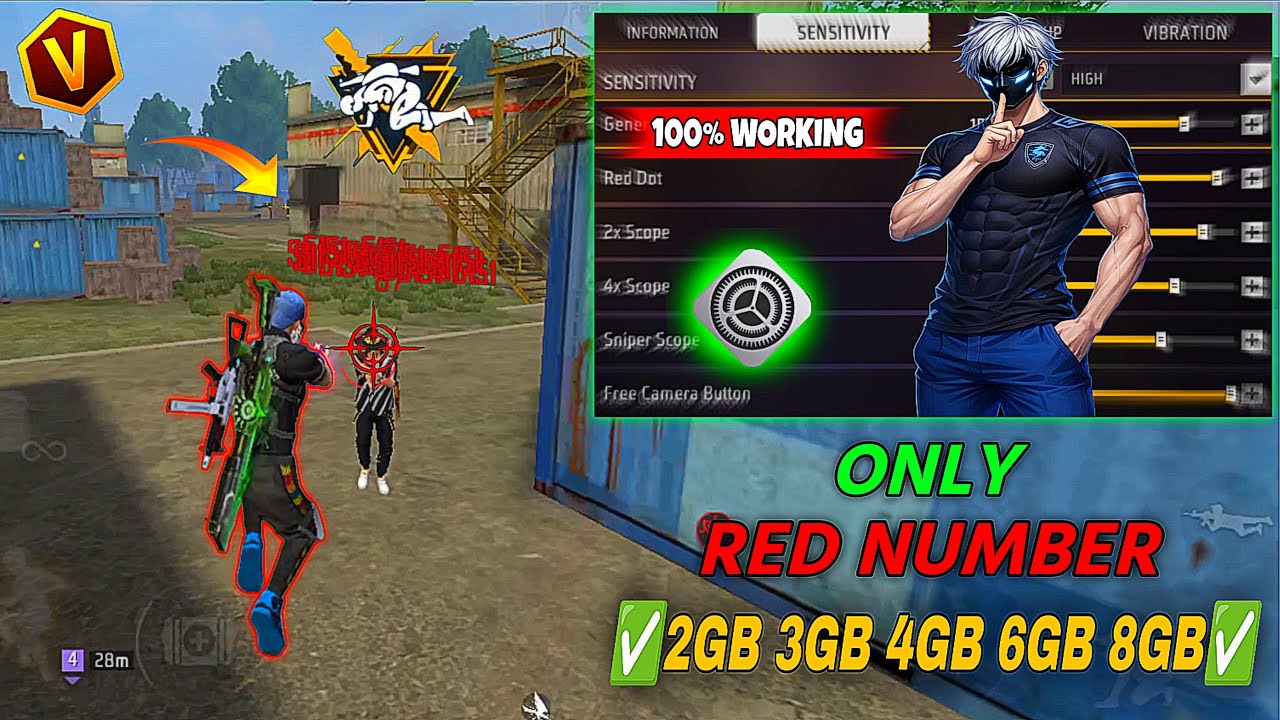 All Gun Headshot Sensitivity Setting After New OB52 Update | Free Fire Max Auto Headshot Sensitivity