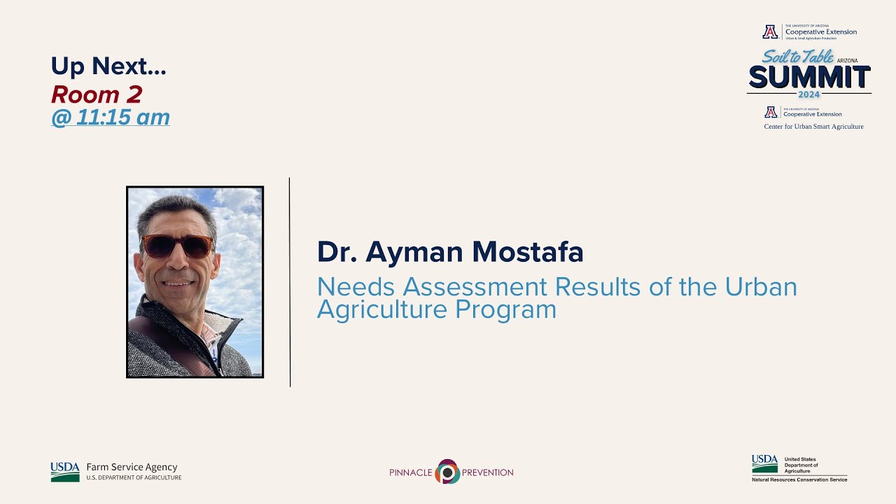 Needs Assessment Results of the Urban Agriculture Production Program