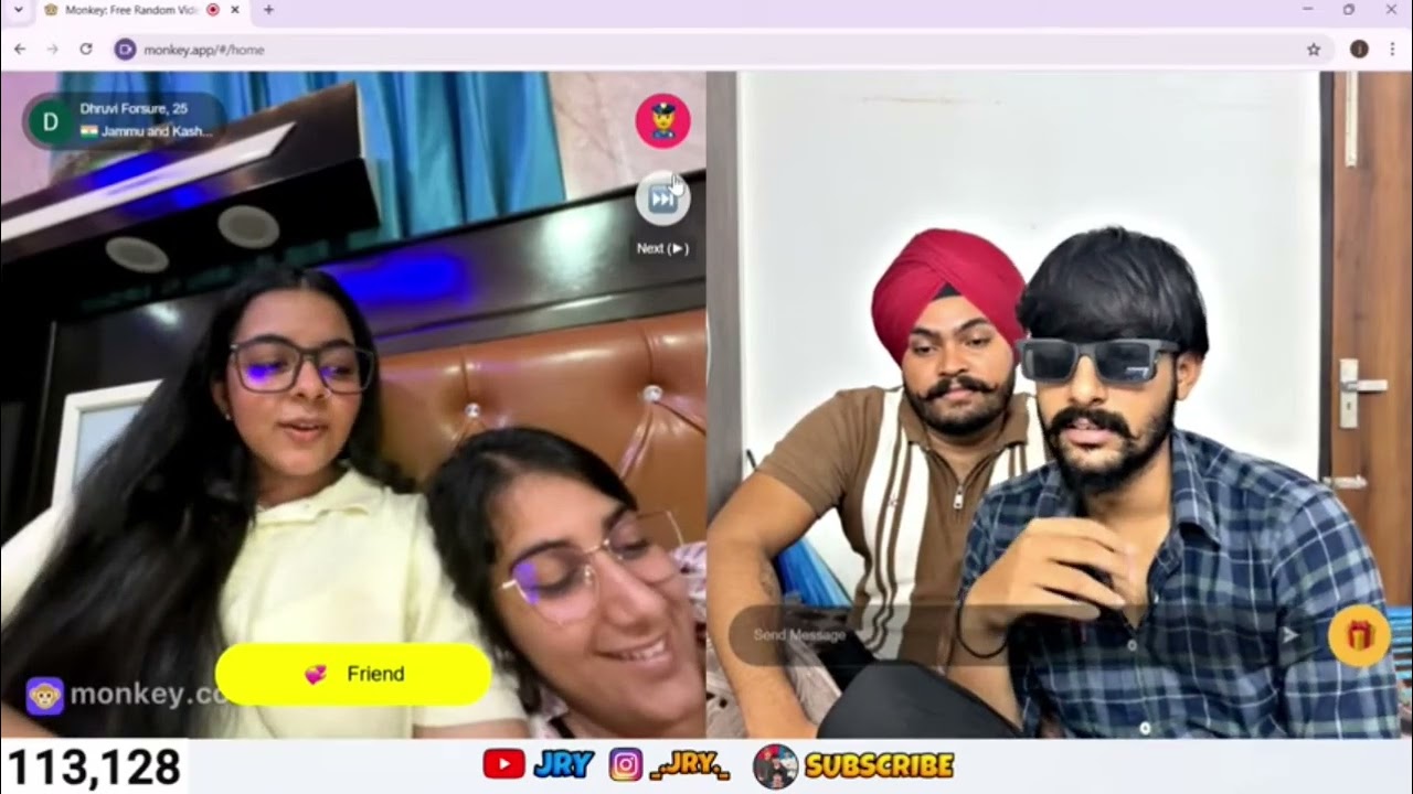 Dark Conversation With rajasthani Girl 🥰 | Monkey Chat india #monkey #jry