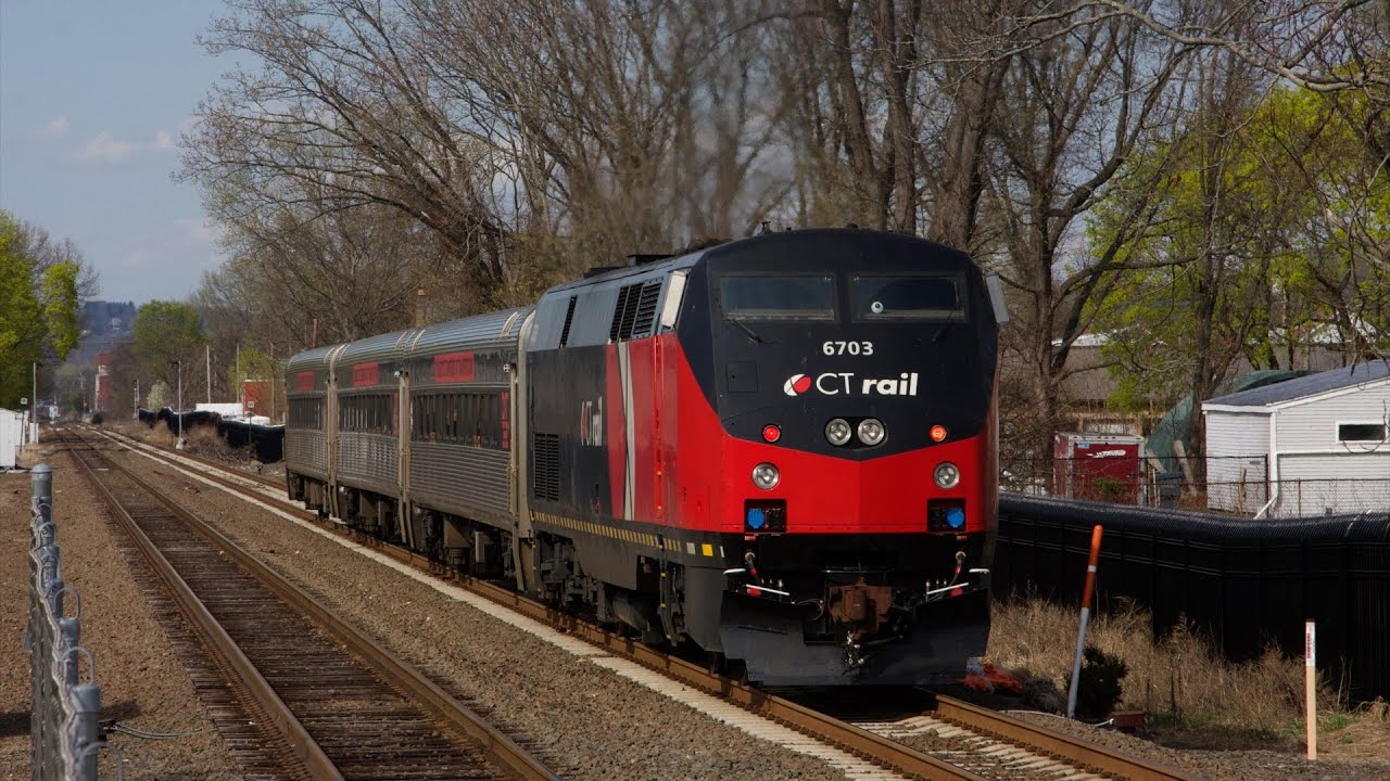 Hartford Line Rush Hour Railfanning on April 22nd, 2025