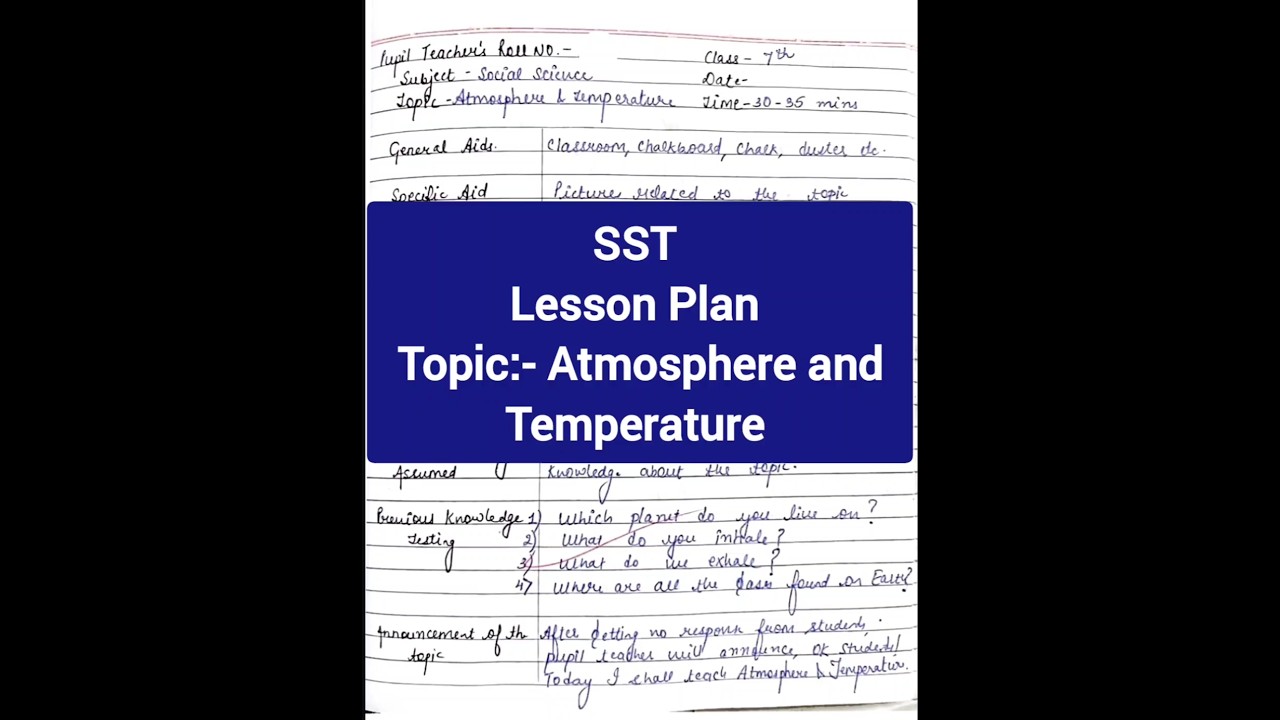 Lesson Plan of SST in English| #shynagoyal #sstlessonplan #bedlessonplan