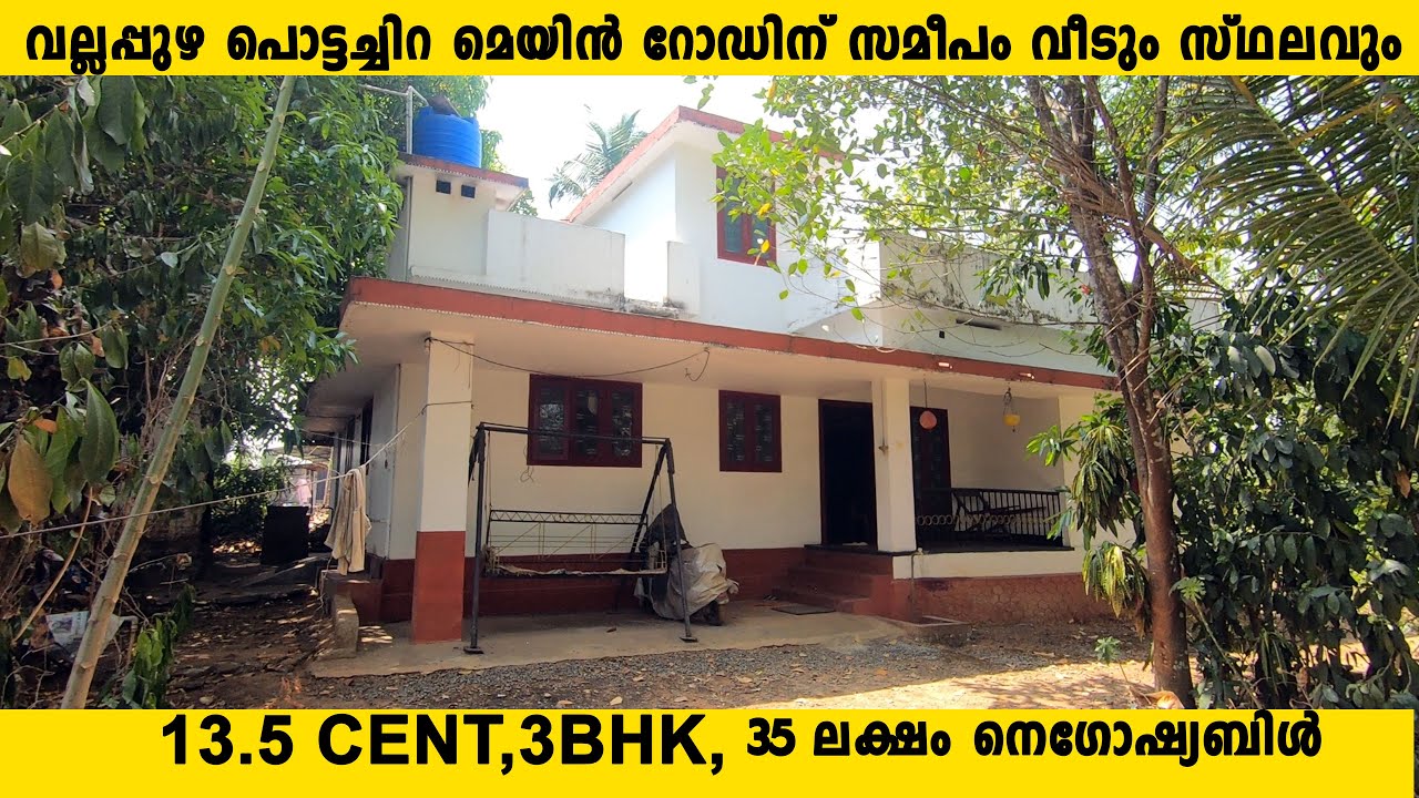 House for sale near Pottachira Vallapuzha near Pattambi Cherpulassery Palakkad . Near Highway .