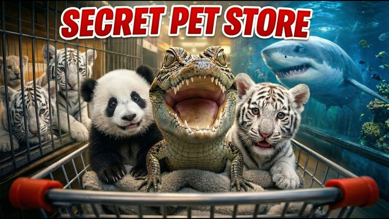 The VIRAL Secret Pet Store 🛒😱 (Panda, Crocodile, Shiba inu & More)