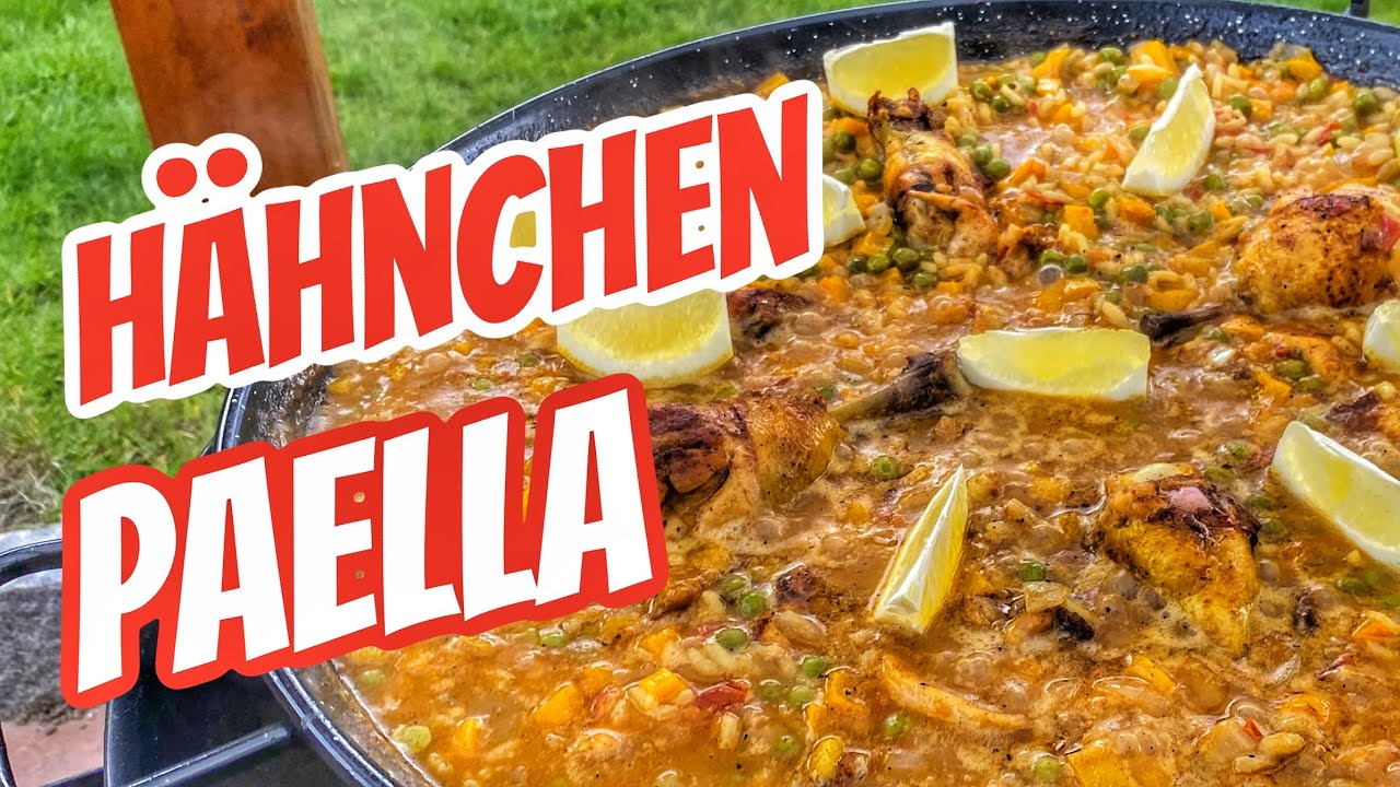 Hähnchen Paella mit Grillshow BBQ-Kreuz | Geflügel | Grillcoach Gerrit