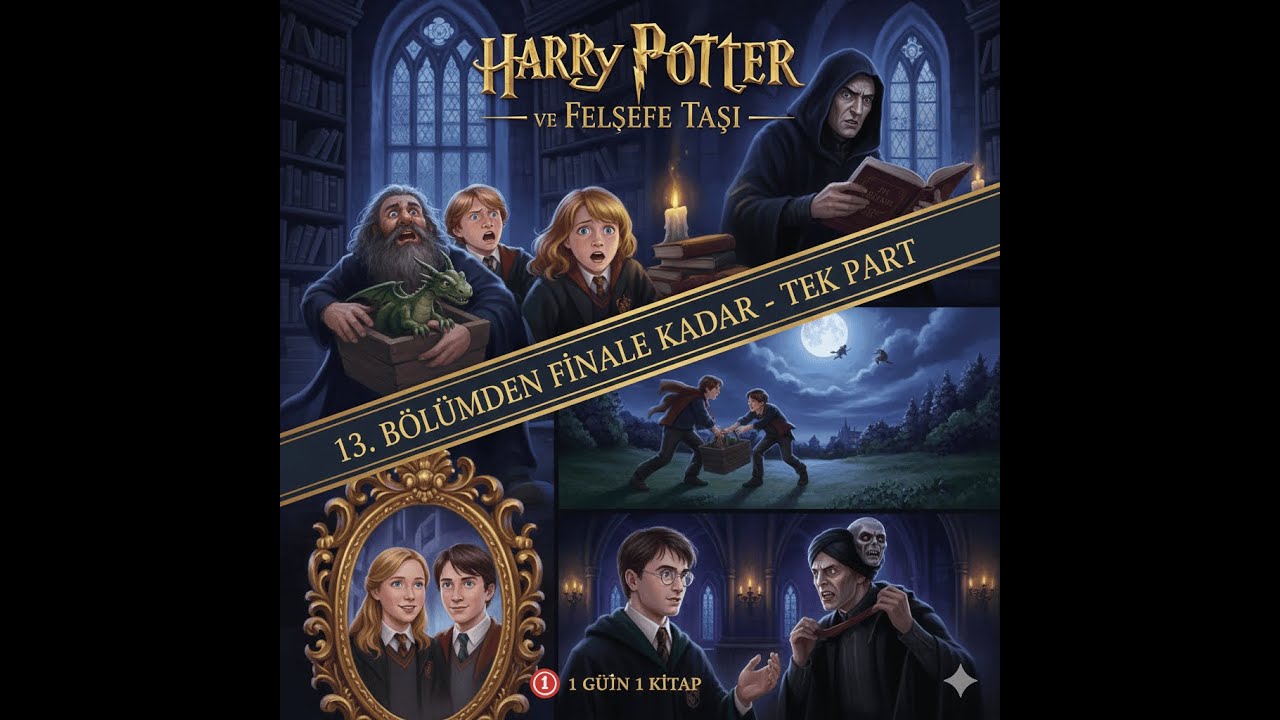 🔥 HARRY POTTER VE FELSEFE TAŞI | BÖLÜM 13'TEN FİNALE KADAR (TEK PART SESLİ KİTAP)