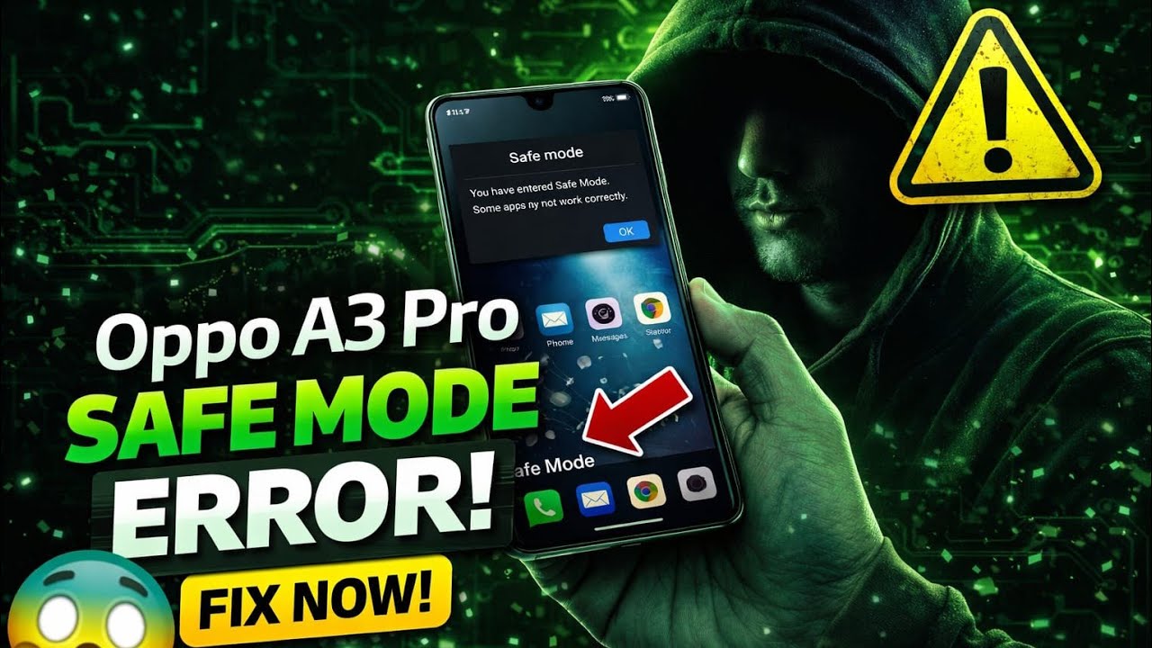 Safe mode Oppo a3 pro safe mode solution how to work volume #safemode @safemode 