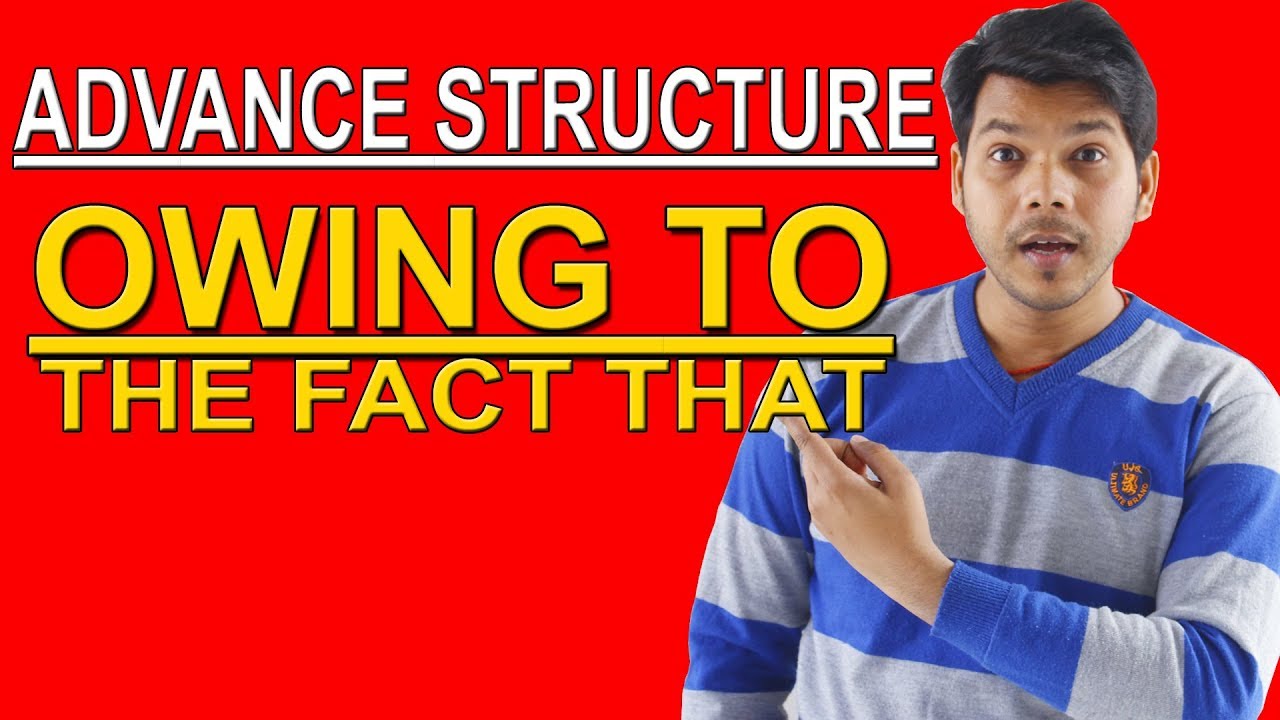 OWING TO IN ENGLISH SPEAKING