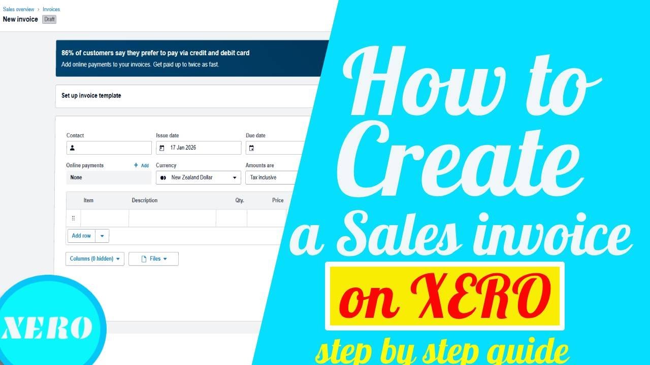 How To Create a Sales Invoice on XERO (Step by Step Guide 2026) | XERO Tutorials for Beginners