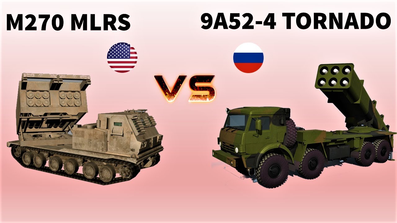 M270 MLRS vs 9A52-4 Tornado | Comparison between two Multiple Rocket Launcher System