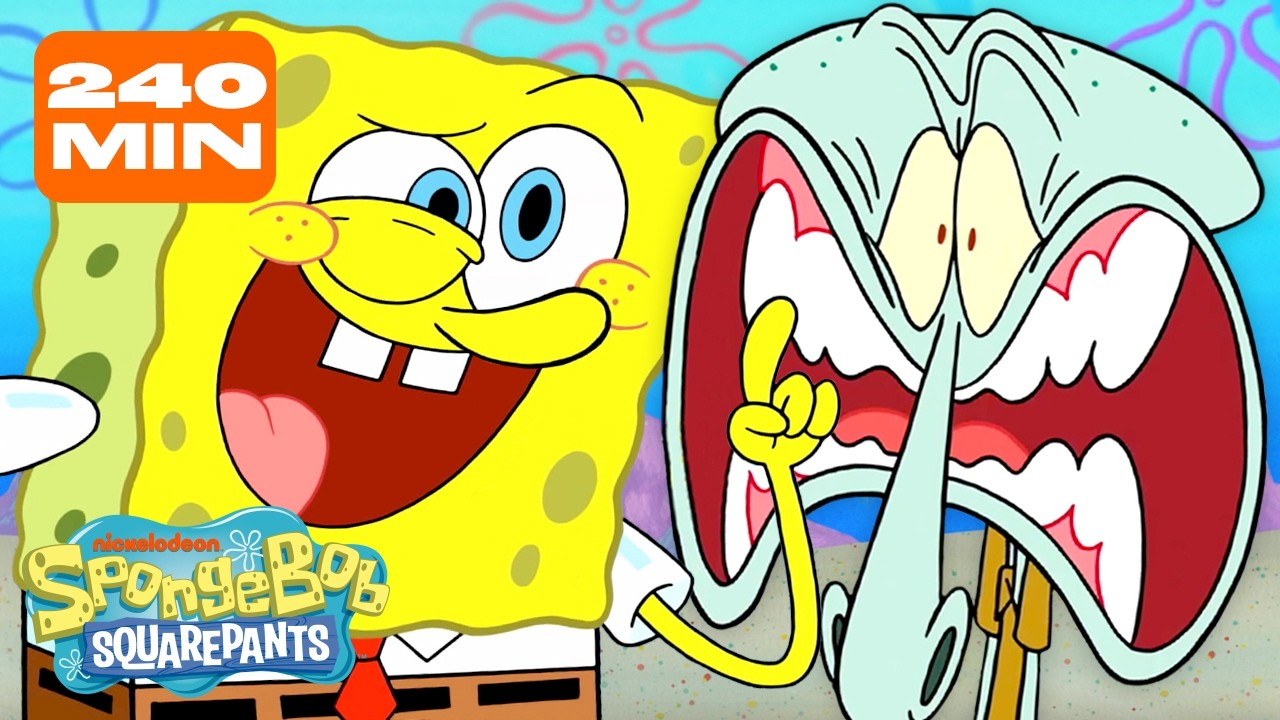 4 Hours of SpongeBob! 🧽 | @SpongeBobOfficial