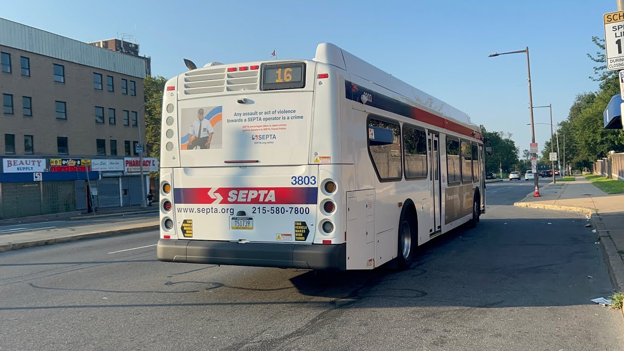 SEPTA Route 16: 2025 New Flyer XDE40 #3803 Ride