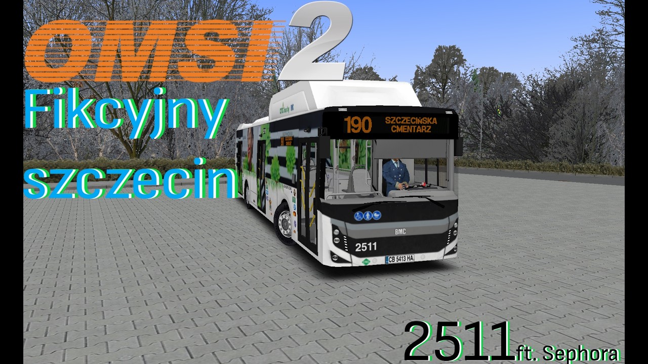 | OMSI 2 | Fikcyjny szczecin - Line 190 | BMC Procity 12 CNG 2511 Sephora ad |