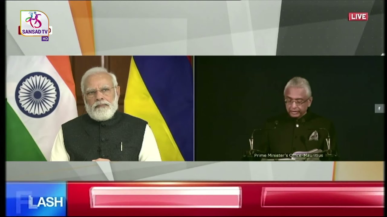 PM Modi,Mauritian PM jointly inaugurate the India-assisted Social Housing Units project in Mauritius