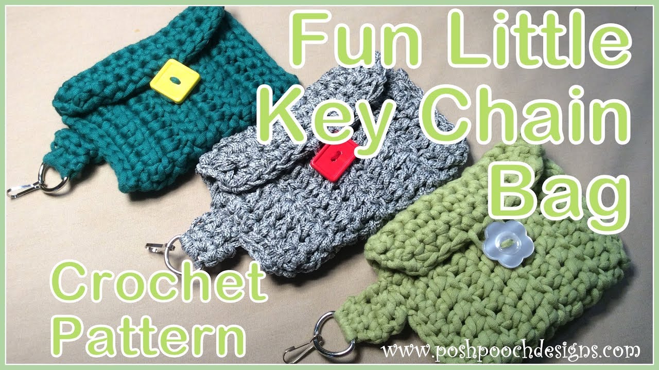 Fun Little Key Chain Bag Crochet Pattern