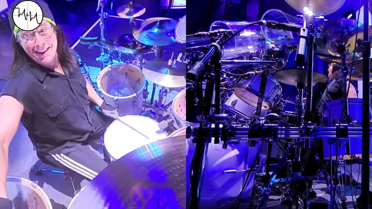 Mike Mangini with AI's 