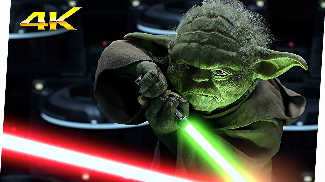 Yoda vs Palpatine | Star Wars: La Venganza De Los Sith (2005) Movie Clip 4K Ultra HD (LATINO)