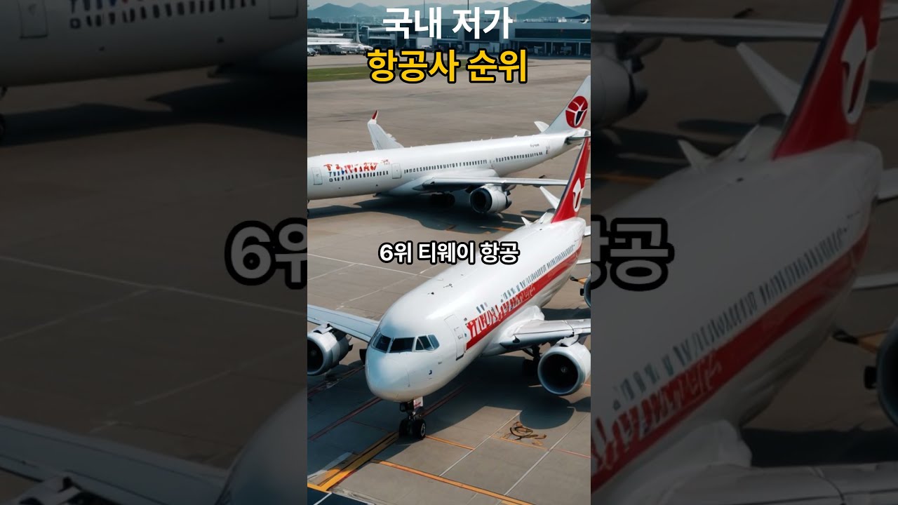 국내 저가항공사 순위 TOP 10 (소비자만족도순)  재미있고 유익한 랭킹쇼츠 왕 퀴즈의민족 퀴민 