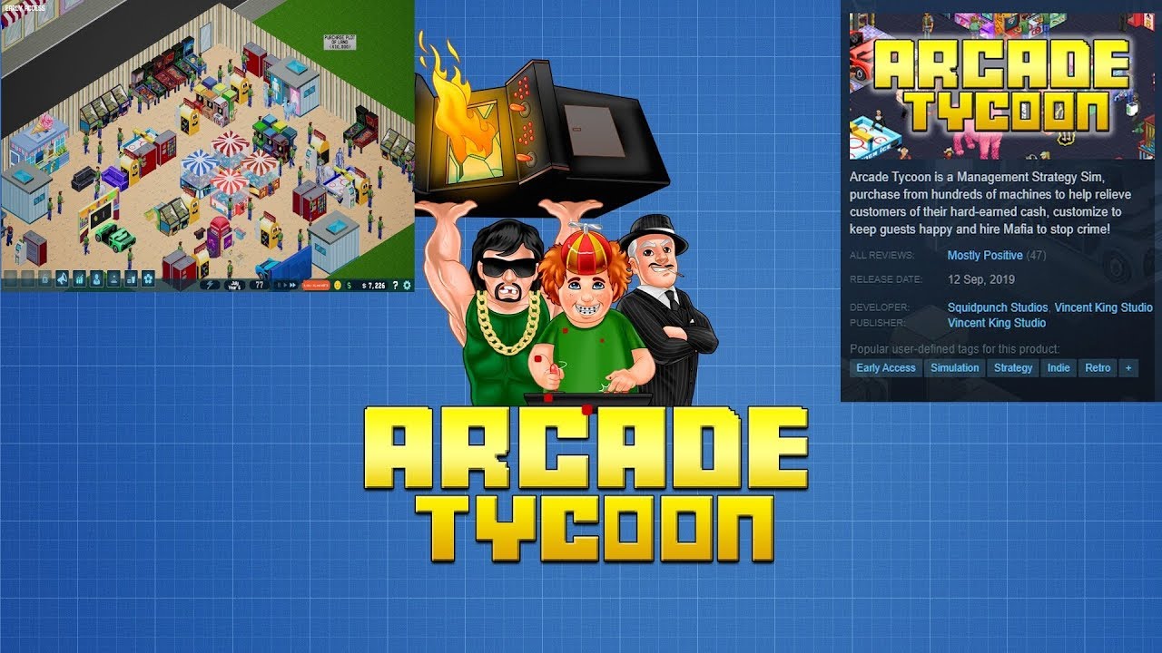+ Arcade Tycoon + REVIEW / Gameplay + Fresh Indie Management Title + 80s +