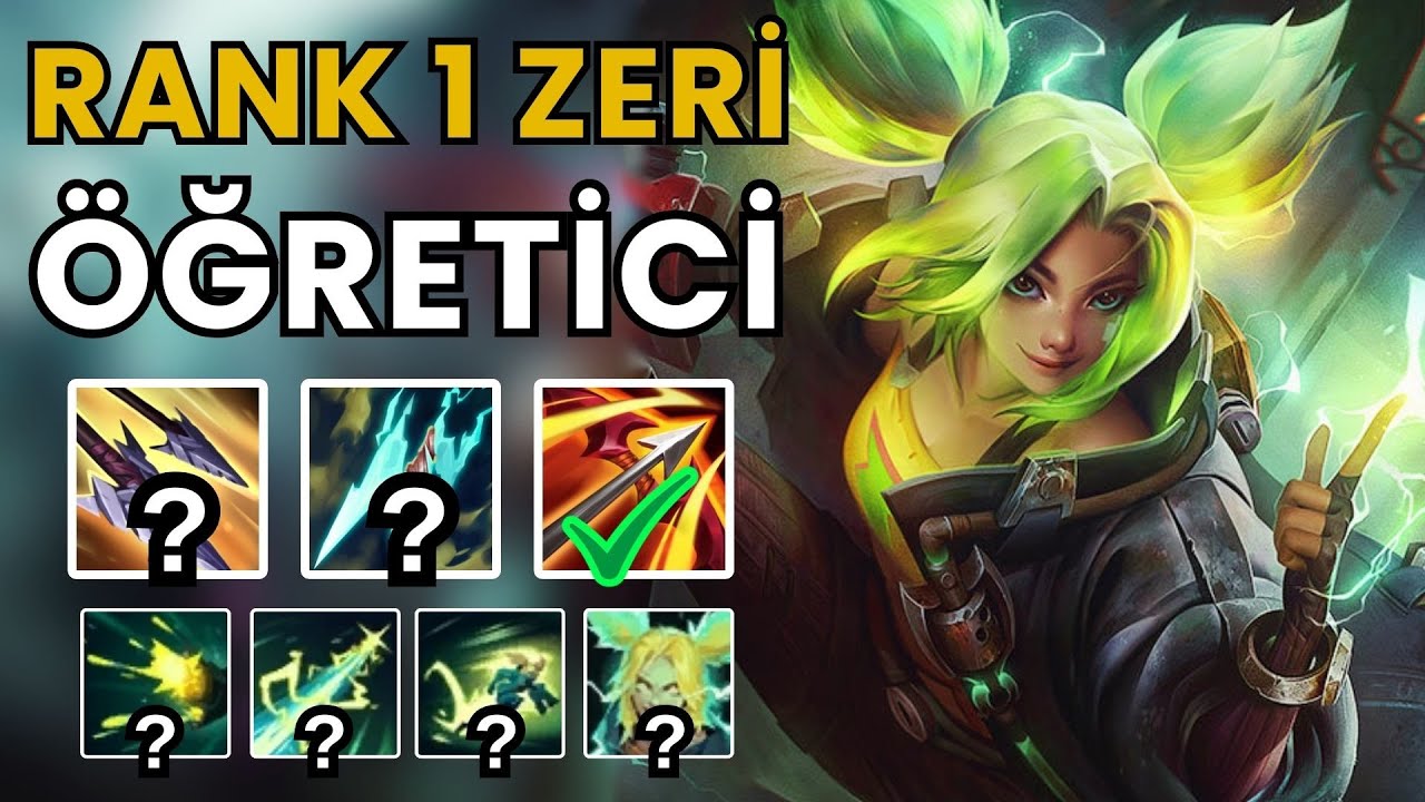 RANK 1 ZERİ | BEKLENEN ÖĞRETİCİ ZERİ - PART 1 - RÜNLER, İTEMLER, YETENEKLER, MATCHUPLAR
