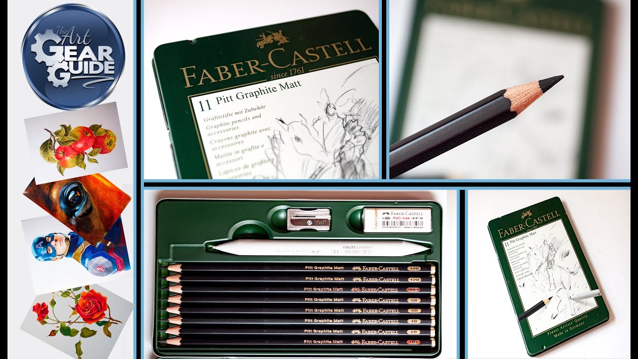 Подробный обзор карандашей Faber Castell Pitt Graphite Matt Pencils | Обзор карандашей Graphite P...