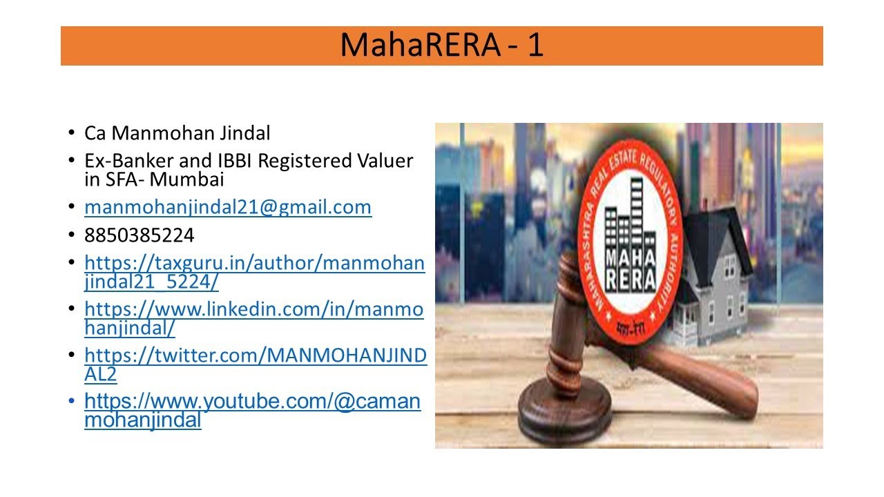 Maharashtra Real Estate Regulatory Authority (MahaRERA)-1
