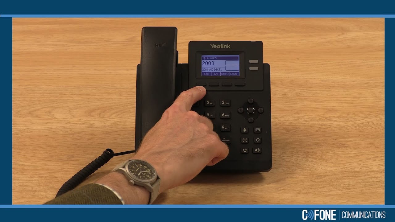 Yealink T31G Make and Receive Calls