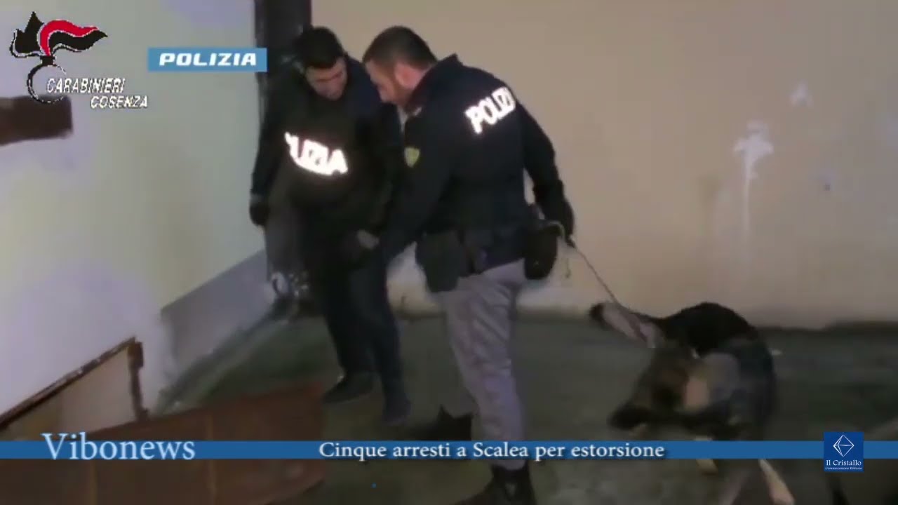 Cinque arresti a Scalea per estorsione