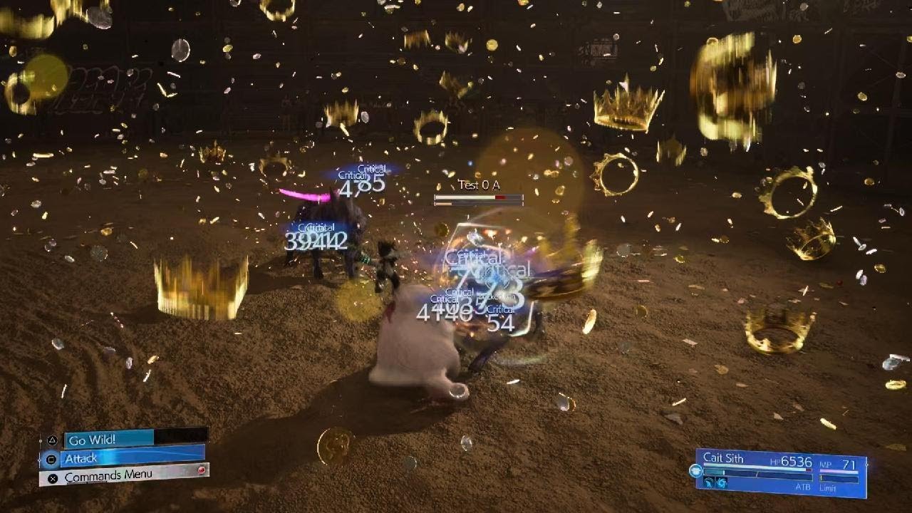 Hard Mode - Cait Sith vs 2 Test-0 [Slots Jackpot]