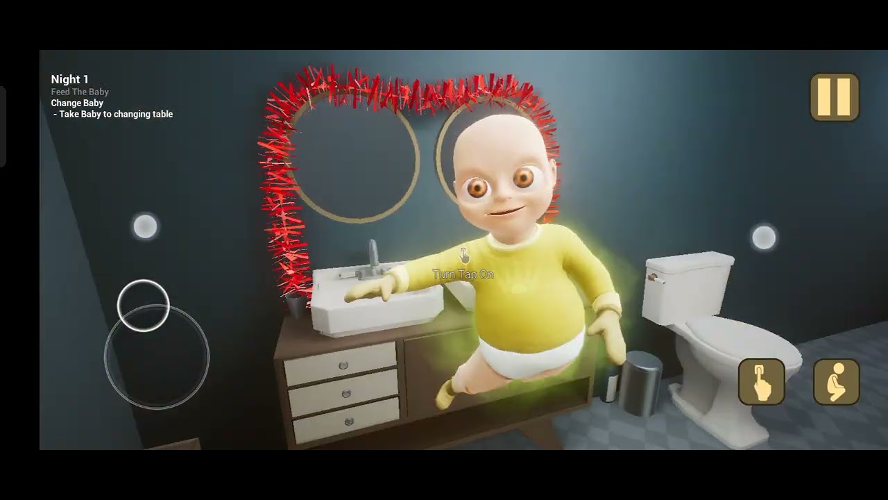 The baby in yellow