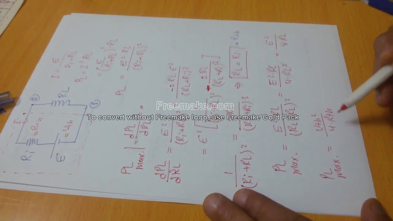 Maximum Power transfer theorem: Part 1       نظرية أنتقال أقصى قدرة: الجزء 1