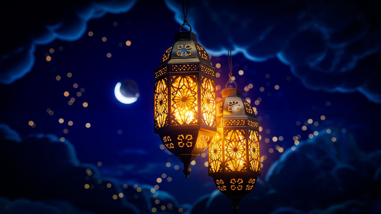 🌙✨ Ramadan Lanterns at Night &ndash; 1 Hour Peaceful Ambient Music for Relaxation & Sleep 🕌🎶
