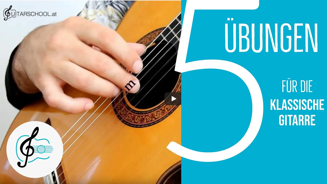 5 Fingerübungen für Anfänger - Klassische Gitarre Warm Up