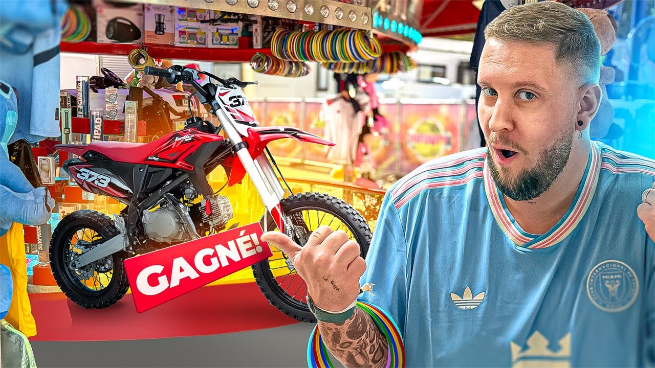 Avec 200€ Je GAGNE une MOTOCROSS et 46 LOTS à la FÊTE FORAINE (LE FORAIN EN SUEUR) 