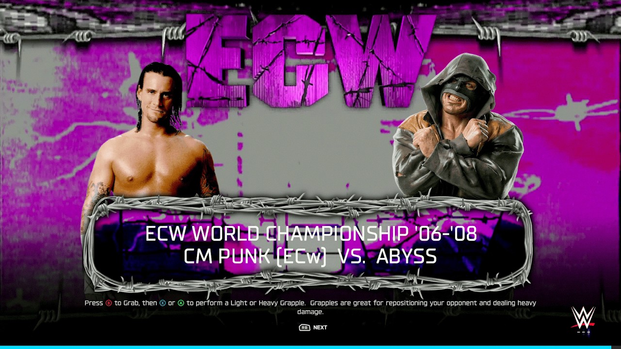 WWE 2K25 - CM Punk против Abyss | Война Dark Secret против Straight Edge