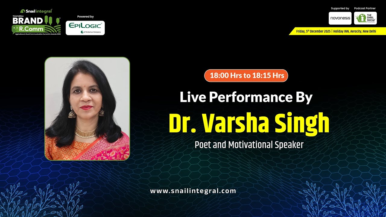 Live Performance by Dr. Varsha Singh | BRAND R.Comm 2025 | Inspiring Poetry & Motivation