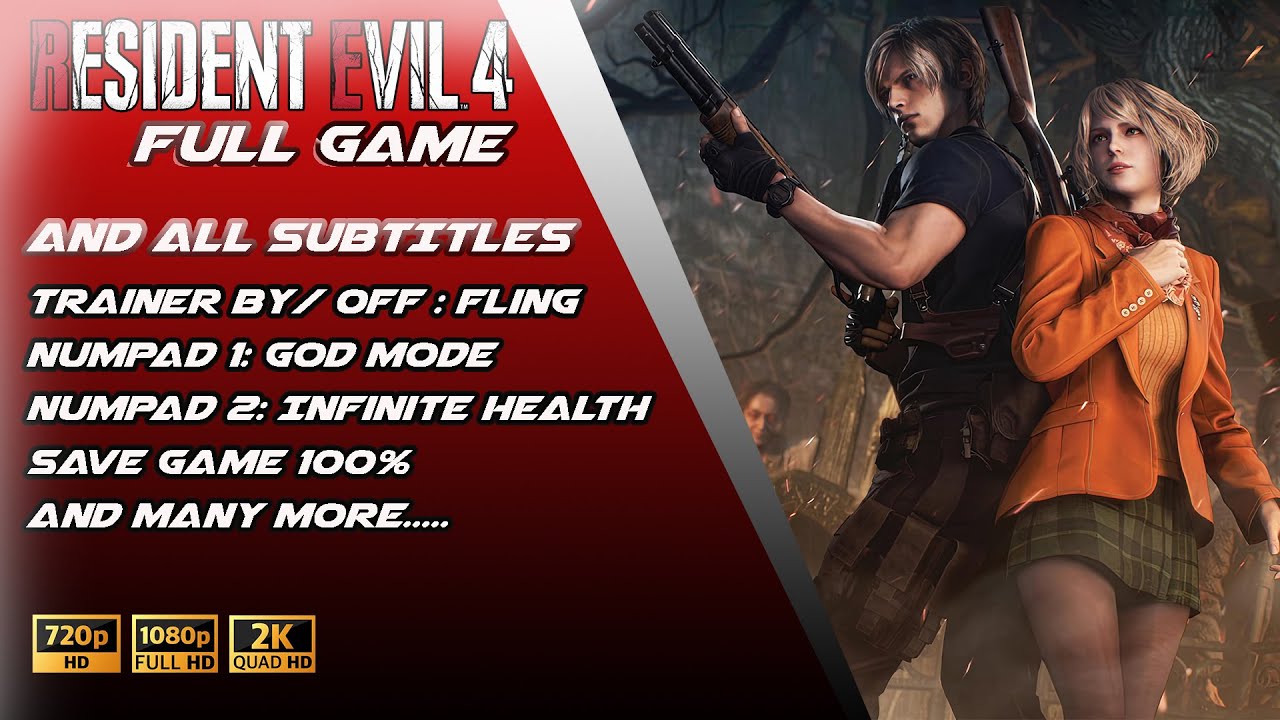 Resident Evil 4 Remake Full Game + Trainer/ All Subtitles