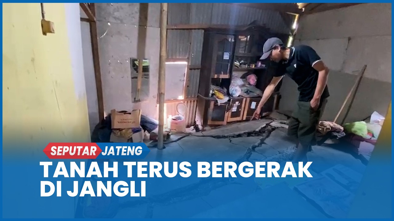 Tanah Terus Bergerak di Jangli Semarang: 15 Rumah Retak, Jalan Patah & Warga Dirikan Posko Darurat