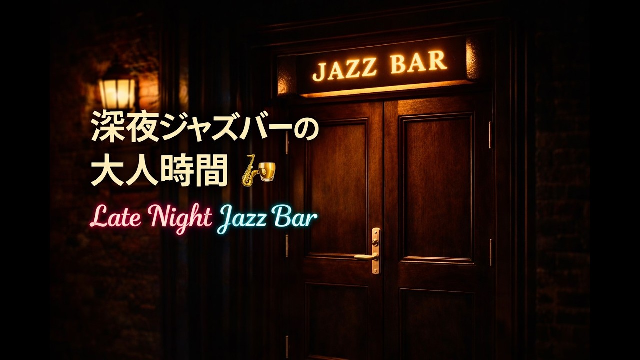 扉の向こうで流れる大人の重いジャズ｜Midnight Jazz Bar 🌙🎷