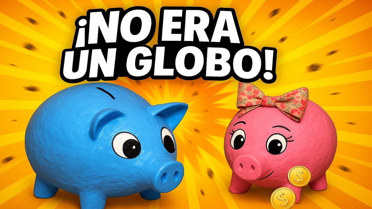 Convierte un globo en una hucha o alcancia