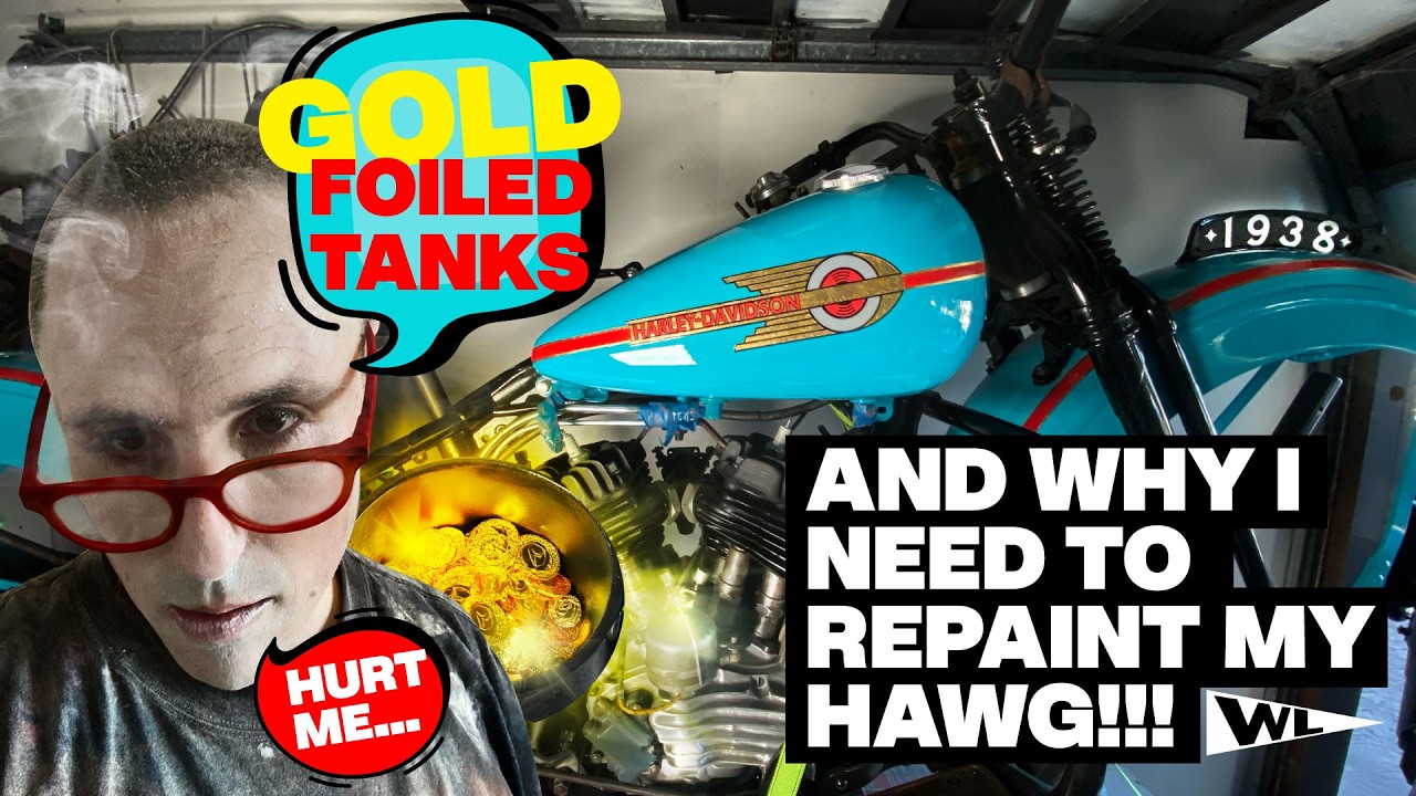 GOLD GUILDING HARLEY TANKS: and why I now need to start again!!!