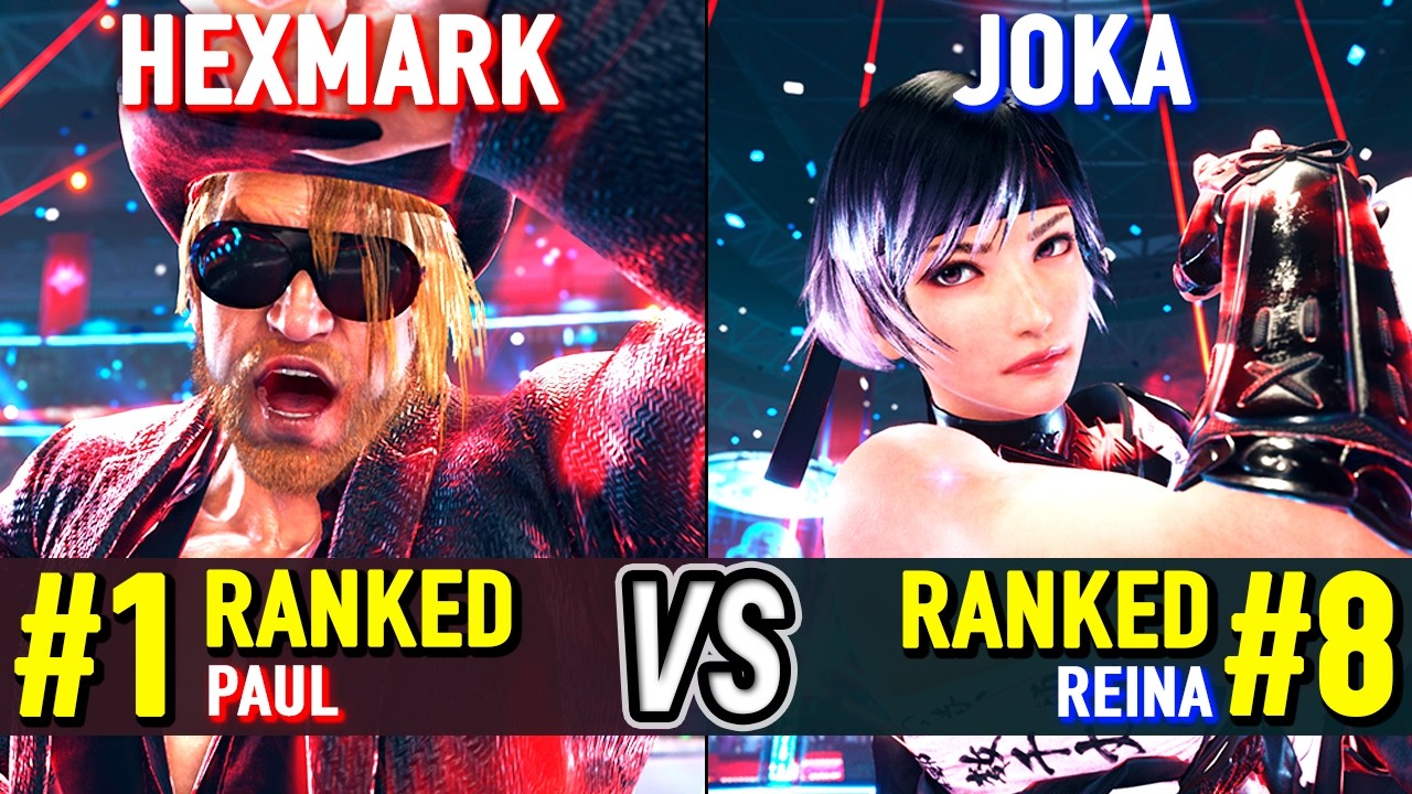 T8 🔥 Hexmark (#1 Ranked Paul) vs Joka (#8 Ranked Reina) 🔥 Tekken 8 High Level Gameplay