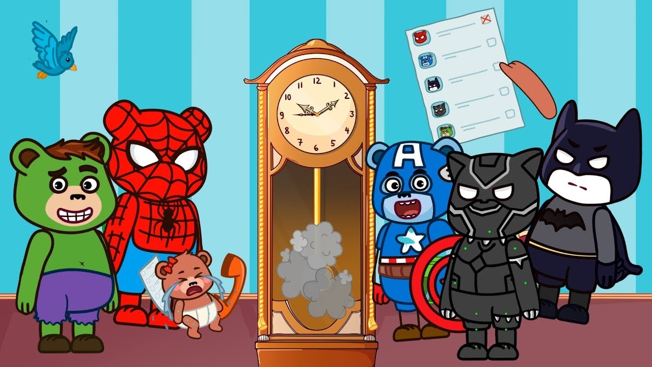 Hickory Dickory Dock! Super Team Adventure! | Nursery Rhymes & Kids Songs | Animal Time
