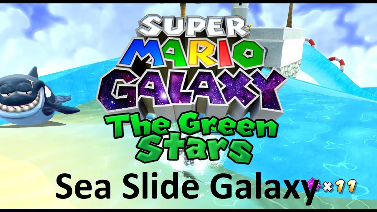 SMG The Green Stars | Sea Slide Galaxy | 100% Walkthrough