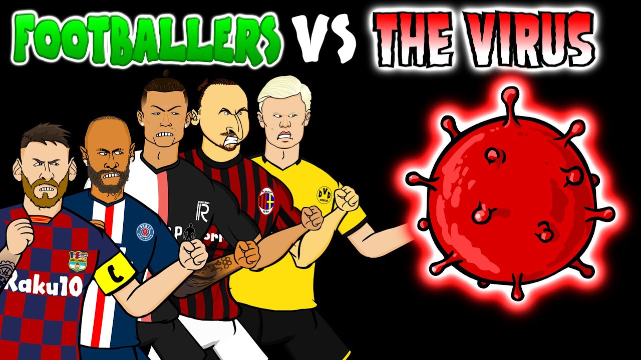 ☣️Footballers VS The 🦠☣️ Feat Messi, Ronaldo, Zlatan, Haaland & more!