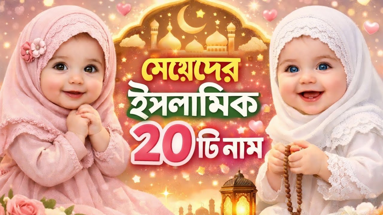 মেয়েদের ইসলামিক ২০টি নাম।। ভালো লাগলে সাবস্ক্রাইব করে রাখুন 🙏2026